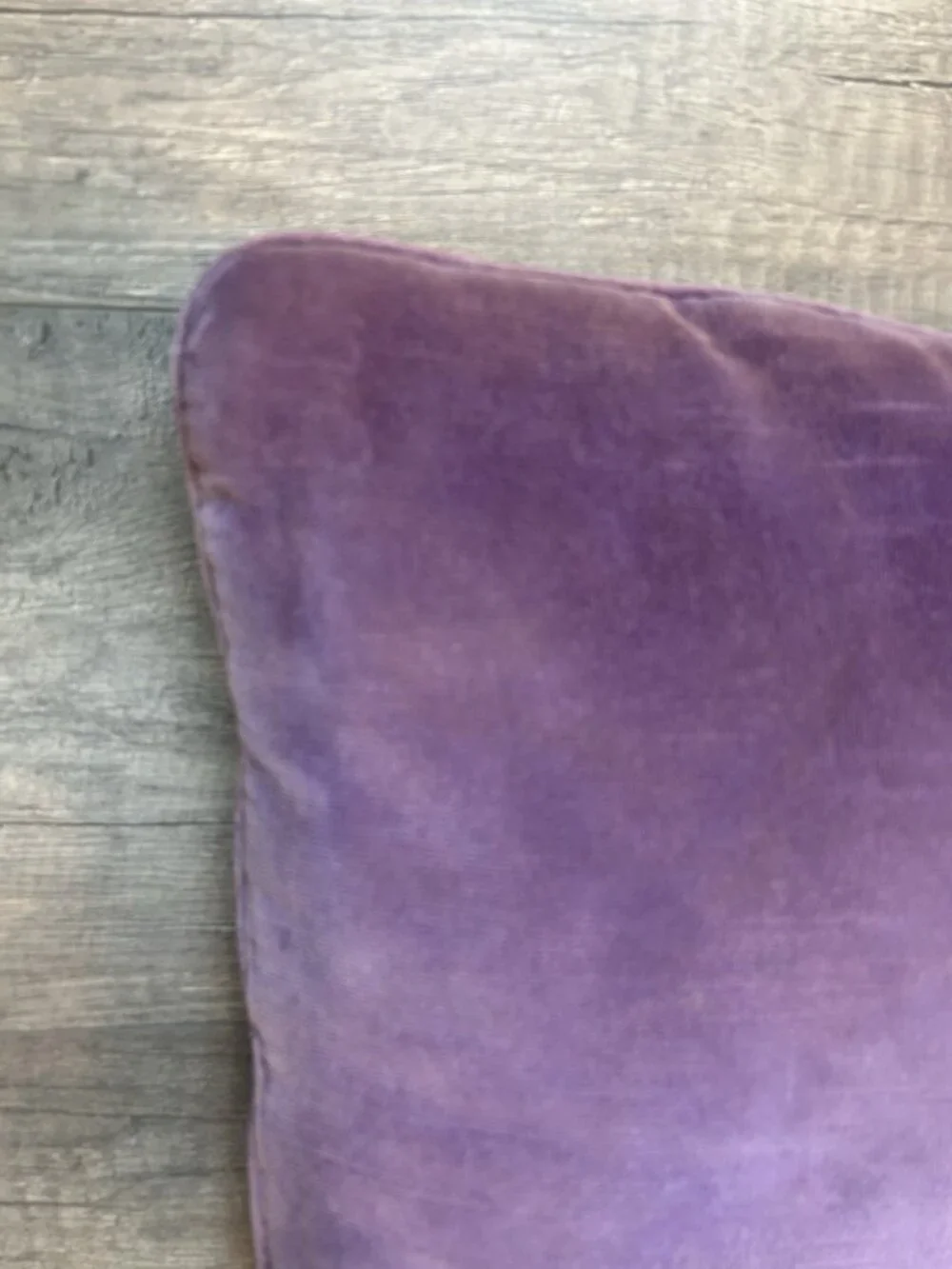 Vintage Needlepoint Pillow Violin Floral 15” X 15” Purple Velvet Cottagecore Fun